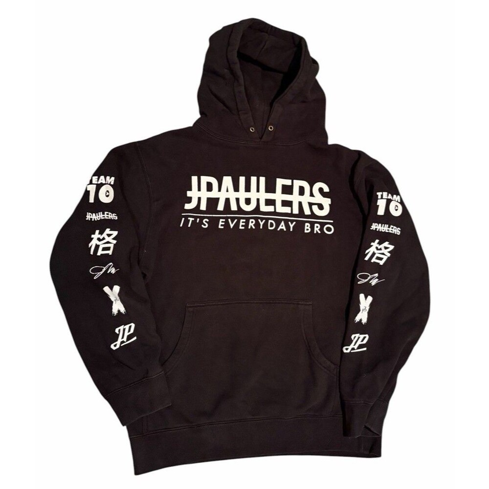 Jake Paul Team 10 It’s Everyday Bro Hoodie Black Size Small
